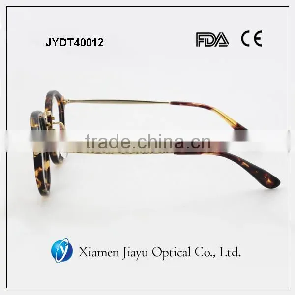 Tortoiseshell Color Demi Round Optical Frames Acetate photo-4