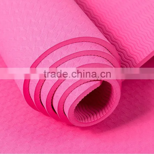 Eco-friendly Fitness TPE Yoga Mat 6mm Thick Non-Slip Soft Design Chemical Free No Smell Eercise Mat Pilates Mat photo-4