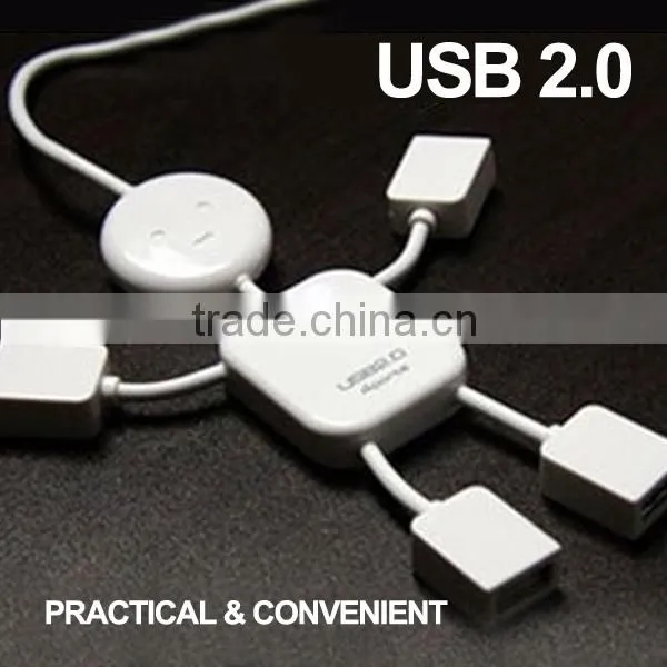 Small USB Four Port HUB USB2.0 USB Extension Splitter Dragging Quarters Line For Car Household Free Shipping photo-3