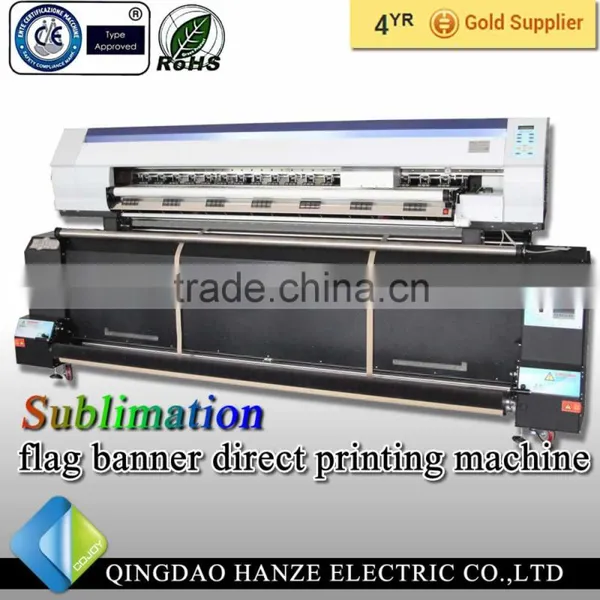Dual 5113 Printhead Sublimation Fabric Flag Banner Direct Printing Machine