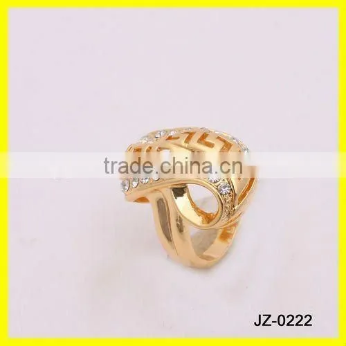 12k Gold Zinc Alloy Dubai Gold Ring Designs