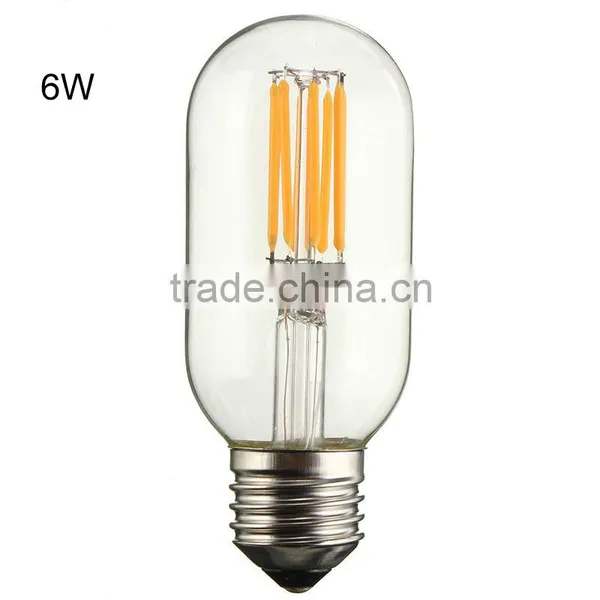 2W 4W Industrial Vintage Tubular T45 Edison LED Filament Bulb E27 220V Warm White photo-5