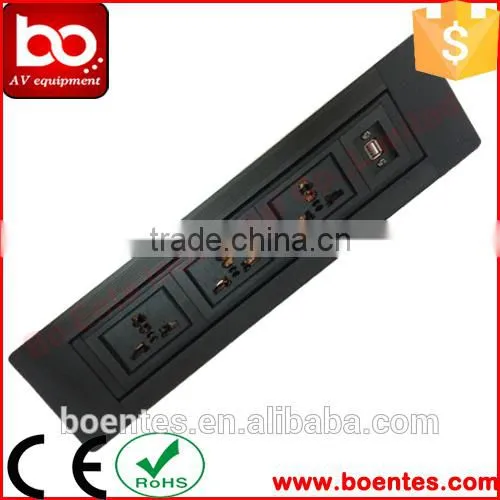 Manual Revolve Pop-Up Box With 3 Power and 2 RJ45/Revolve Desktop Socket photo-2