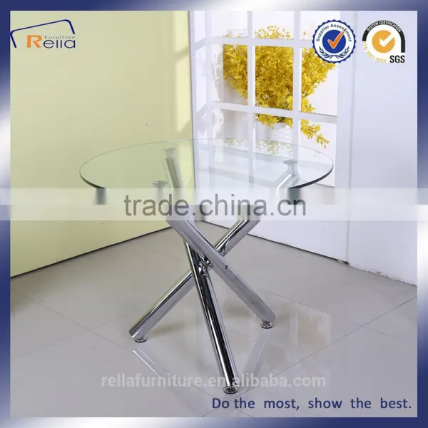 Wholesale Glass Top With Chromed Legs Dining Room Table Furniture photo-4