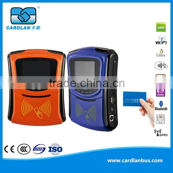 China Mifare Desfire Bus Validator for Card Payment on Bus Support GPRS and GPS