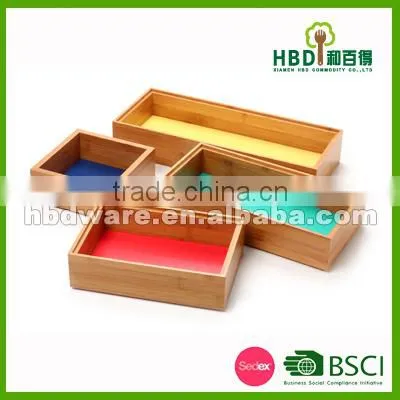 High Quality Bamboo Wood Organizer,wood Store Tray photo-2