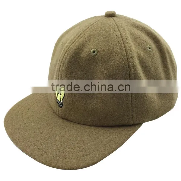 Khaki Color Unisex 6 Panel Fashion Custom Corduroy Cap Snapback With Leather Strap Metal Buckle Closure photo-4