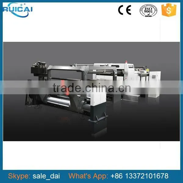 High Speed Automatic Cutting Machine , Roll-to-sheet Paper Sheeting Machine,Rotary Blade Paper Roll Sheeter / Cutting Machine