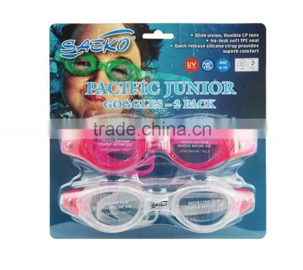 S52 Pacific Junior - Italy CP Lens Combo Pack Junior Children Kids Swimming Goggles photo-2