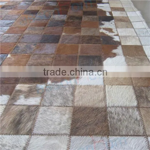 Genuine Cowhide Patchwork Carpet photo-4