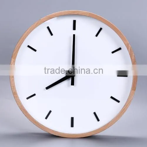 Home Fancy Decorative Cutomized Logo Wooden Wall Clock photo-3