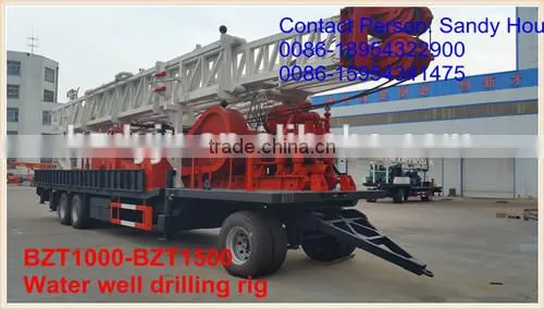 Trailer Type Water Well Drilling Machinery 1000m photo-4