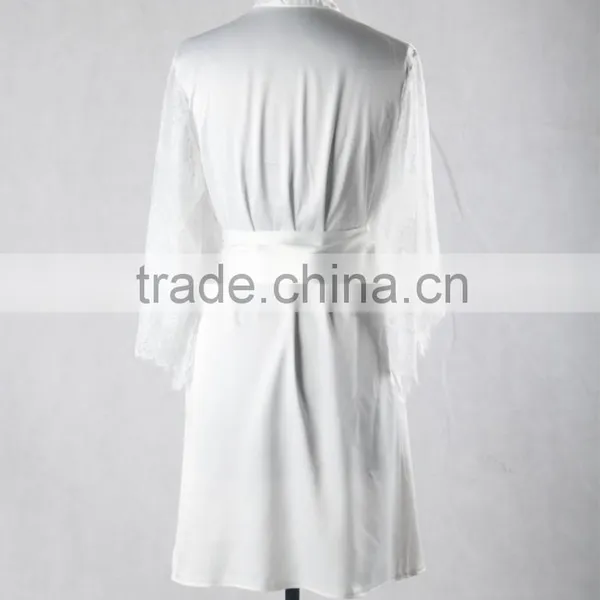 RB006 OEM 2015 Wholesale Luxurious Silky Feel Women's Sexy Kimono Robe photo-2