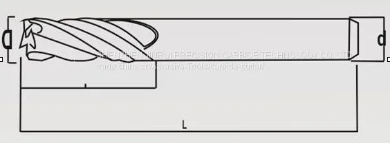 Cerment High Speed Carbide Square End Mill photo-2