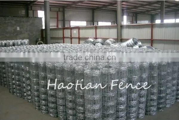 Ranch Woven Field Fence 2.5mm Diameter Cattle Wire Fence 1.2m High Galvanized Surface Livestock Fencing photo-2