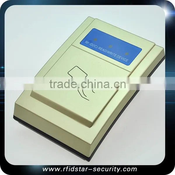 Dual-frequency Contactless USB Output Card Issuing Device Desktop Smart Rfid Reader photo-3