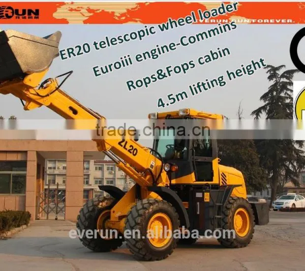 EVERUN Telescopic Forklift Bucket Loader With Telescopic Arm ER2000 photo-2