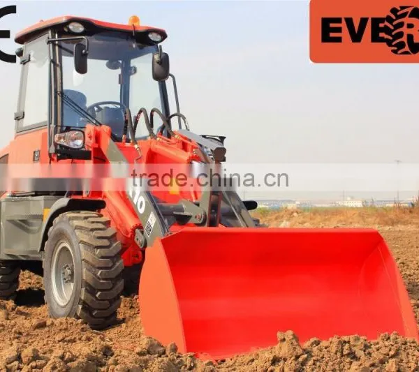 ER10 Everun Brand New Radlader 1.0 Ton CE Certificated With Pallet Forks photo-2