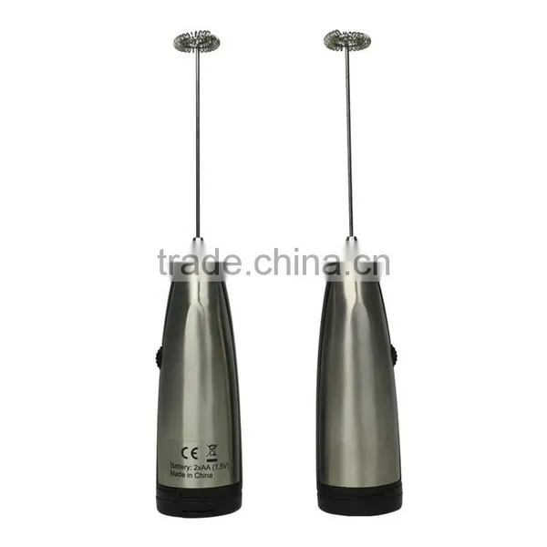 2016 Hot Promotional Stepless Speed Handheld Stainless Steel Electric Milk Frother photo-4