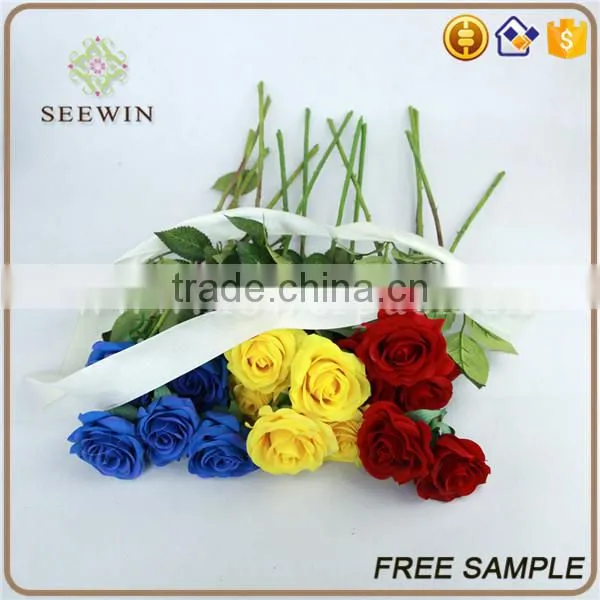 Bright-colored Rose Artificial Flowers Long Stem photo-4