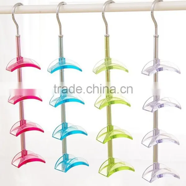 360 Degree Rotatable 4 Layer Hook Rack Bag Rack Bag Hanger photo-2