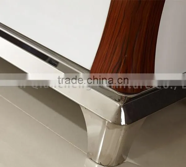 Modern Wood Japanese TV Stand Marble Top photo-3