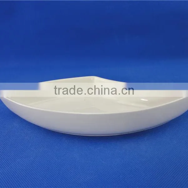 White Porcelain Peacock Fruit Dish photo-3