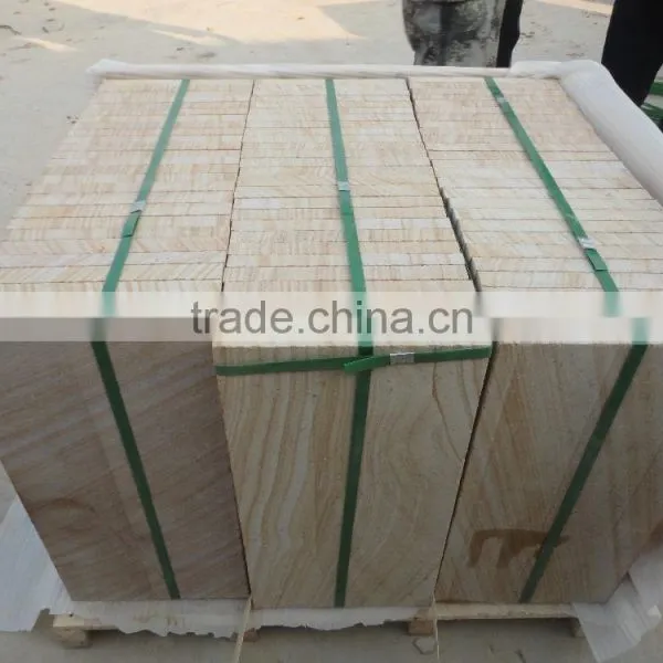 Yellow Wooden Sandstone Tile Yellow Sandstone Tile Price photo-3