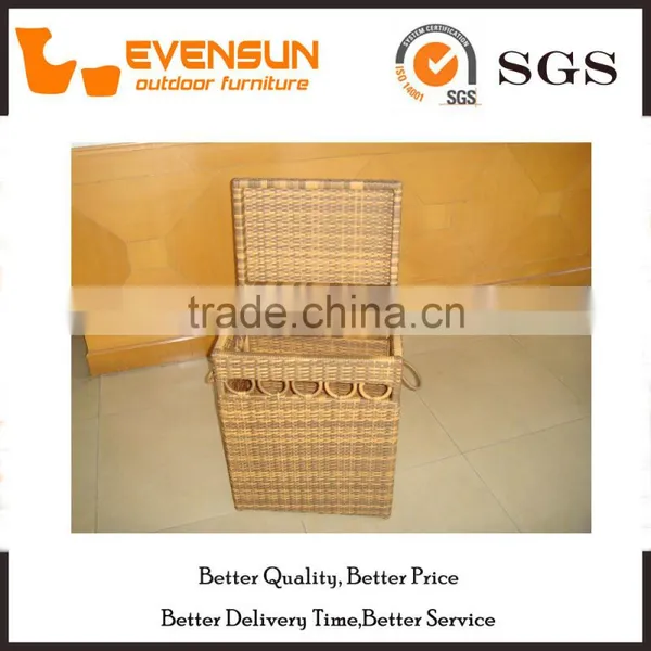 Delicate Cube Rattan Storage Box Outdoor Wicker Furniture photo-3