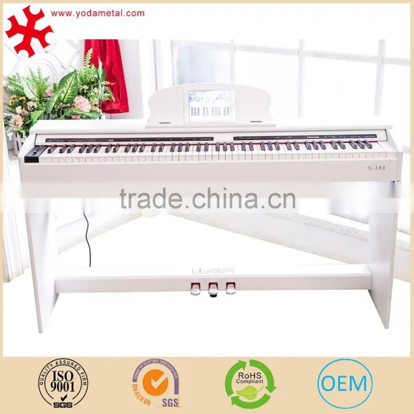 88-Key Graded Hammer Standard (GHS) Digital Piano (white & Black) With Pedal and Bench Smart Piano