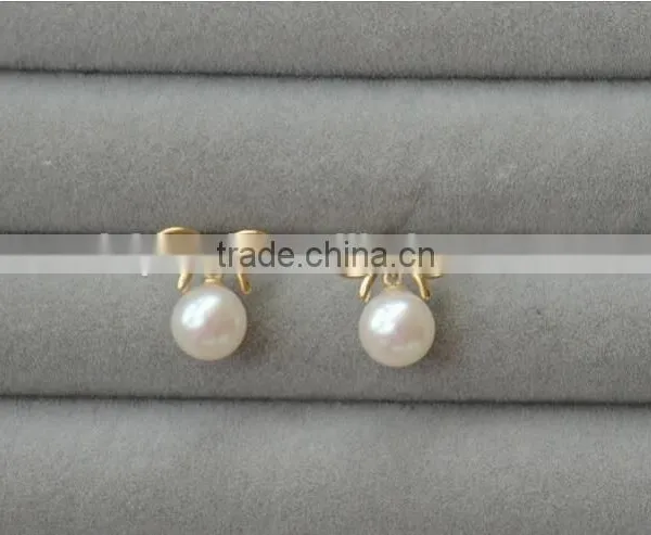 8-9 mm White Freshwater Pearl Necklace and Earring Sets photo-5