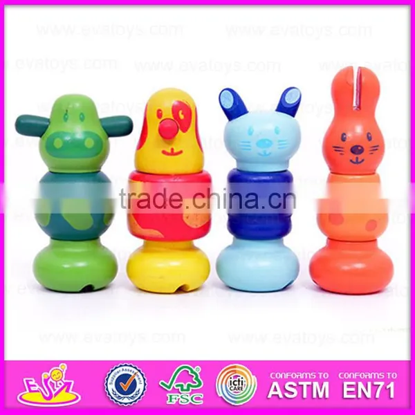 2015 DIY Intelligent Assembly Screw Toy for Kids,Wooden Changable Screw Assemble Toy,Hot Selling Cheap Wooden Screw Toy W03C008 photo-3