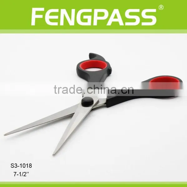 S3-1018 7-1/2" Inch 2CR13 Stainless Steel With PP Handle Professional Hair Salon Scissors For Hair Cut Design Barber Scissors photo-4