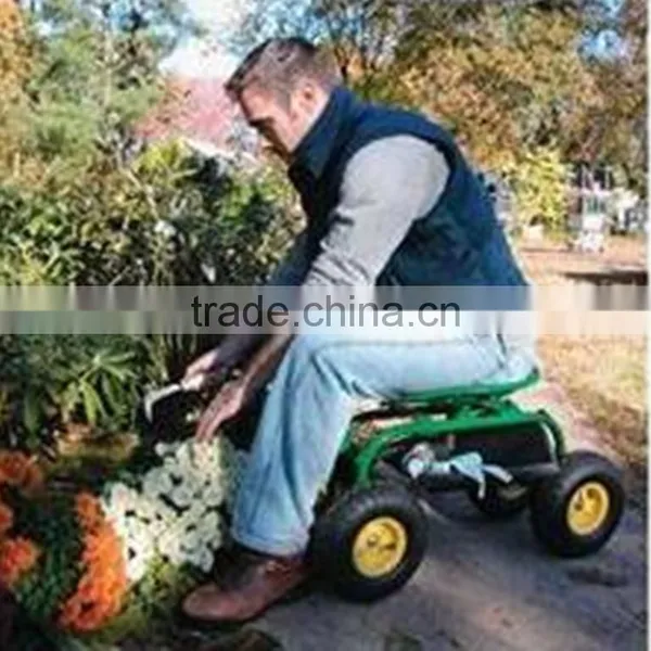 Garden Seat Tool Cart TC4501C With Four Wheel