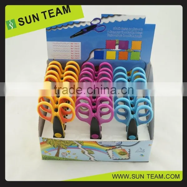 CS005 5-1/4" New Plastic Handle Paper Cutting Craft Scissors photo-4