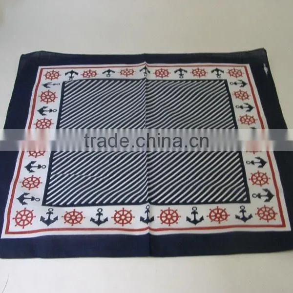 Hot Selling Screen Printing Leaf Bandanas in Black and White photo-3