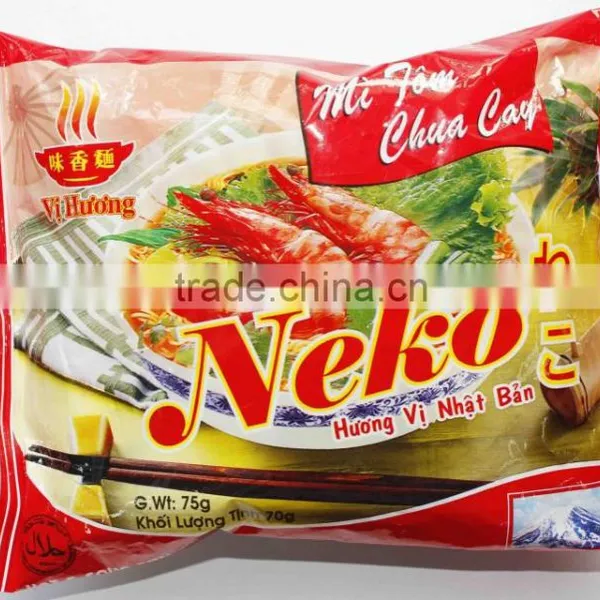Neko Hot & Sour Shrimp Flavor Instant Noodles 70 gr photo-2
