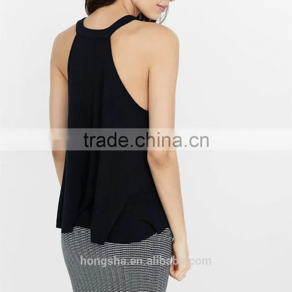 2016 Fashion Abbreviated Swing Halter Tank Top HST8030 photo-4