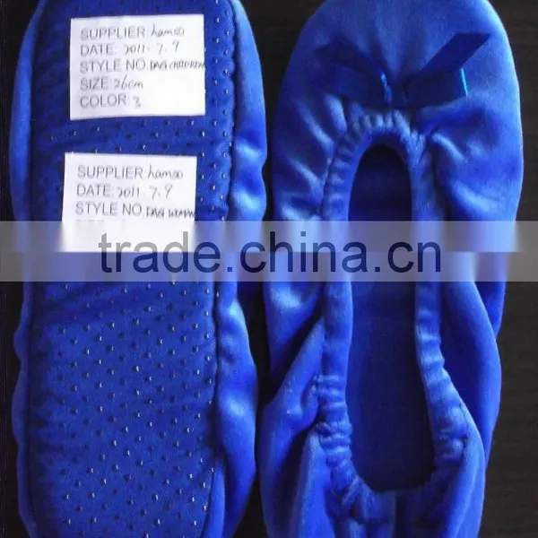 Soft Velvet Women Ballerina Shoes for Dancing With Velvet Fabric photo-3