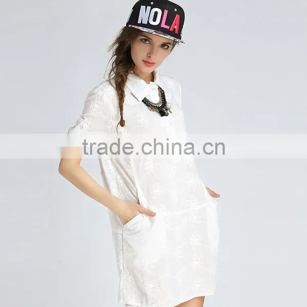 New Arrival Cotton Shirt White Wholesale Dress Shirt photo-4