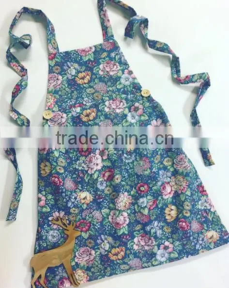 Flower Pattern Cotton Apron Baby Apron Top 100 Selling Products In photo-2