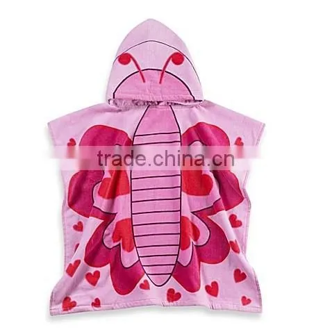 Kids Printed Superhero Hooded Beach Towel in Multi Color,wholesale Cotton Beach Towels Printing photo-4