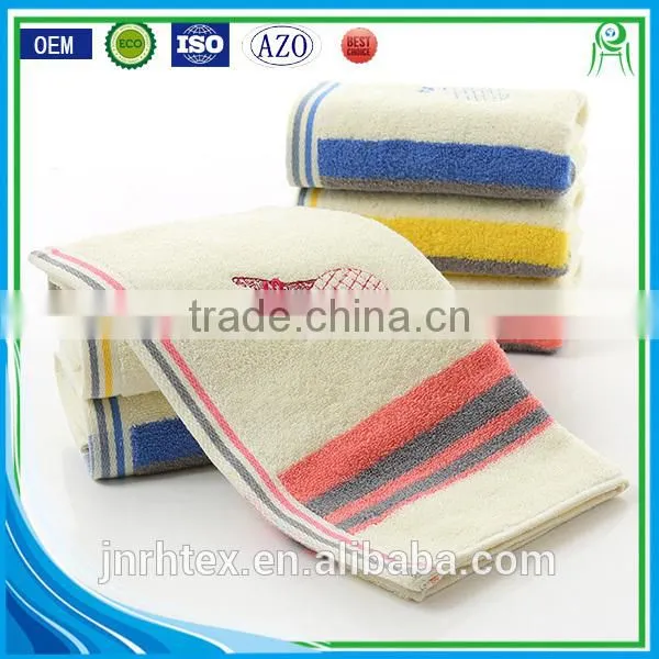 Dobby Border Emboridered Logo Yarn Color Dyed Sports Towel photo-3