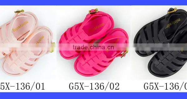 Fancy Kids Plain Black Soft Silicone Gladiator Wear Resistant Baby Boy Summer Flattie Casual Snadals Shoes photo-6
