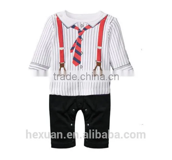 Baby Long Sleeve Boys Bodysuit Set Romper Spring Infant Boy's Clothing Sets photo-3