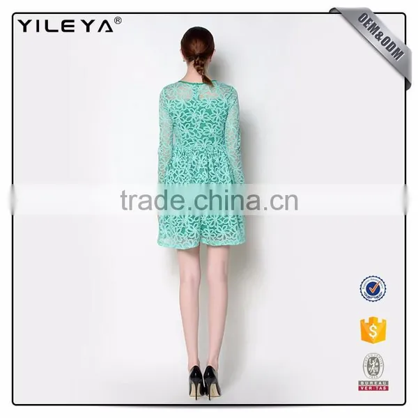 Eco-Friendly Round Collar Girls Dresses 7-16 photo-6