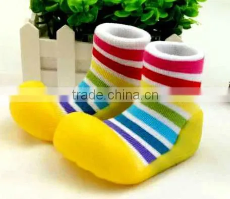Anti-slide TPR Sole Baby Socks, Cotton Sock Shoes for Baby photo-6
