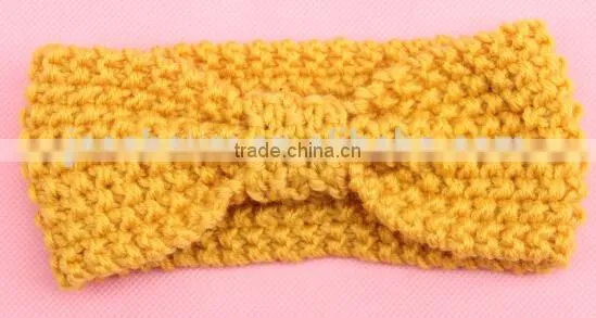 Crochet Knitting Baby Headband, Baby Turban Knitting Headband photo-4