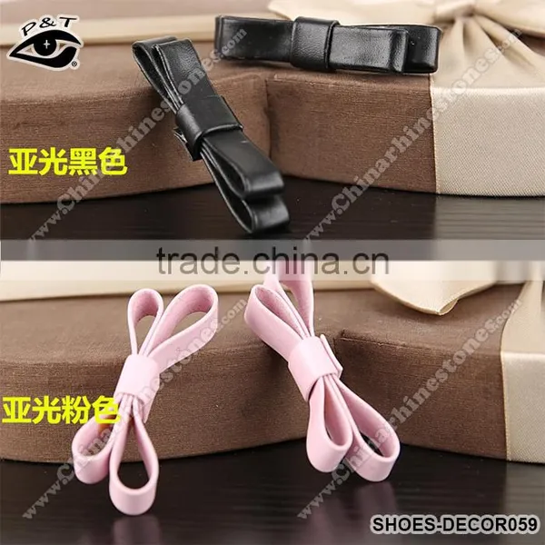 Matte Color Bowknot Accessories for Shoe Decorations photo-2