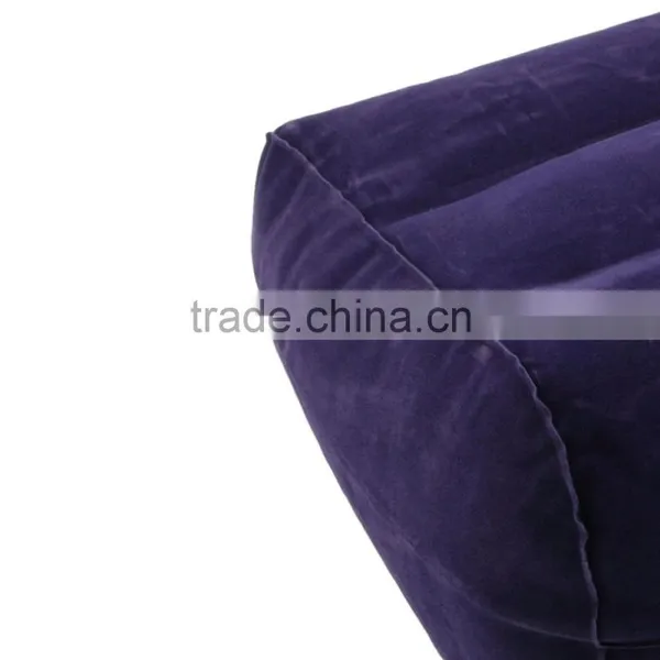 Soft Inflatable Suede Fabric Travel Foot Rest Pillow Footrest Helps Reduce DVT Risk on Flights 28x37cm Cheap And New Hot Selling photo-5